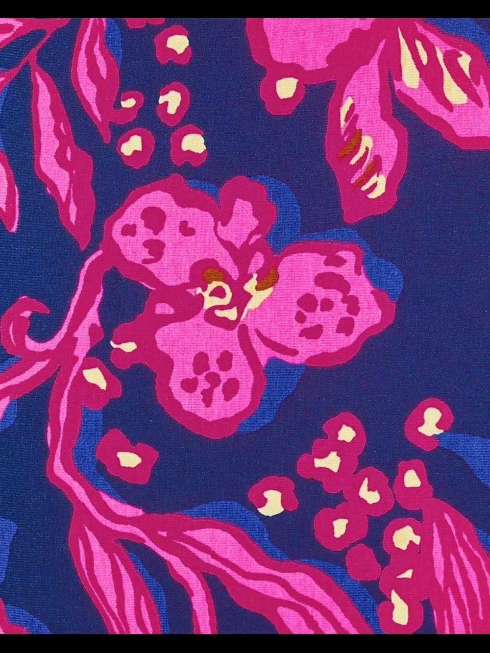 Lilly Pulitzer Blue Maxi Dress with Bright Pink Floral Print